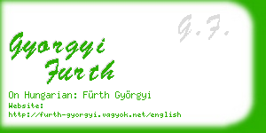 gyorgyi furth business card